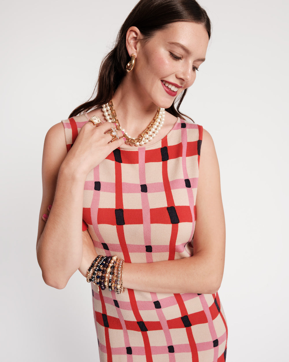 Swan Shift Dress - Lollipop Lattice Dresses Frances Valentine