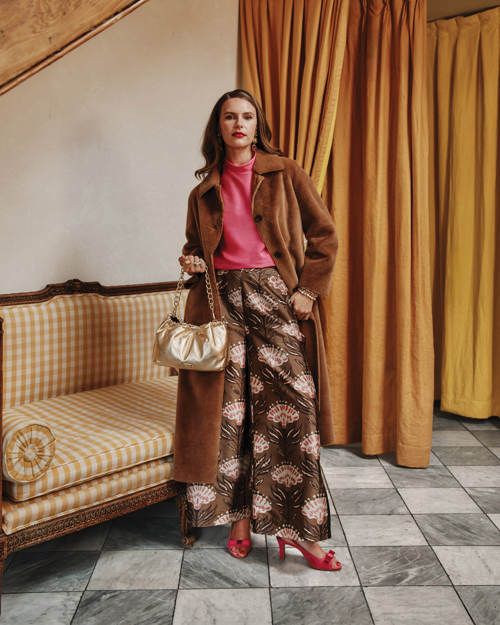 Palazzo Pant - Heirloom Floral Pants Frances Valentine