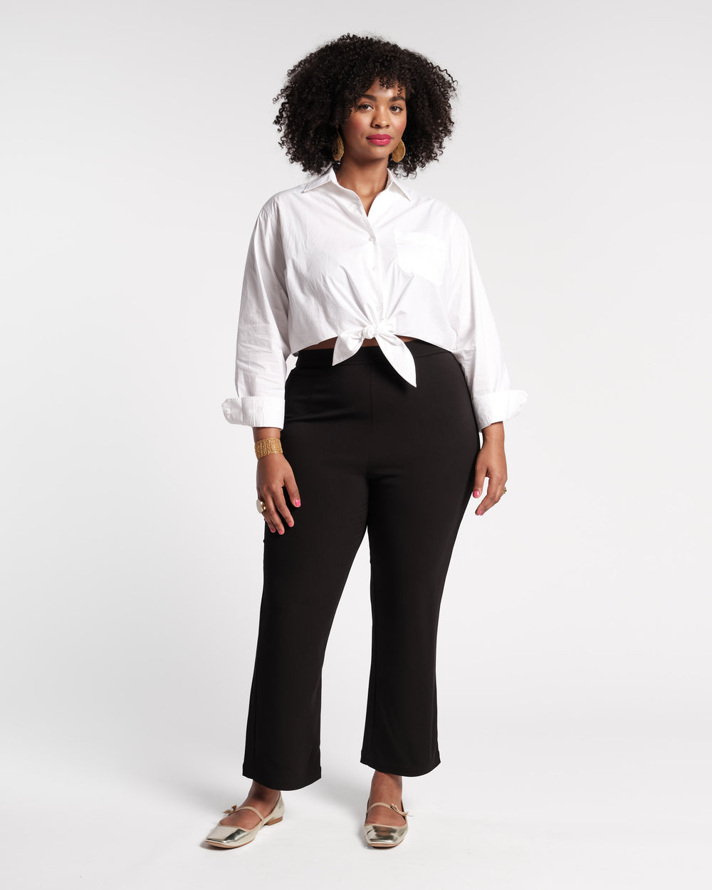 Quincy Stretch Pant - Black Pants Frances Valentine