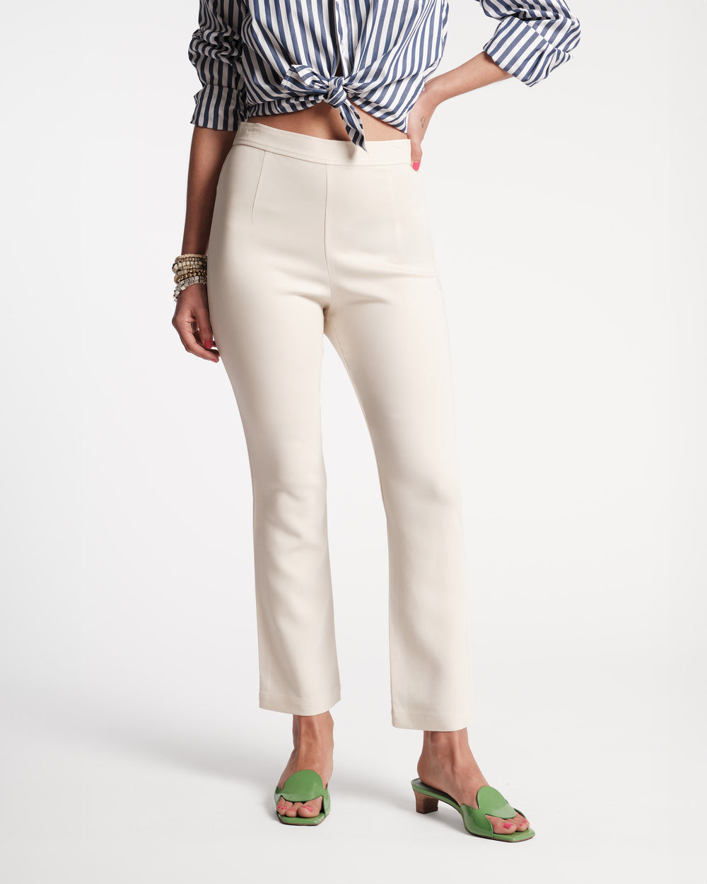 Quincy Stretch Pant Oyster Pants Frances Valentine