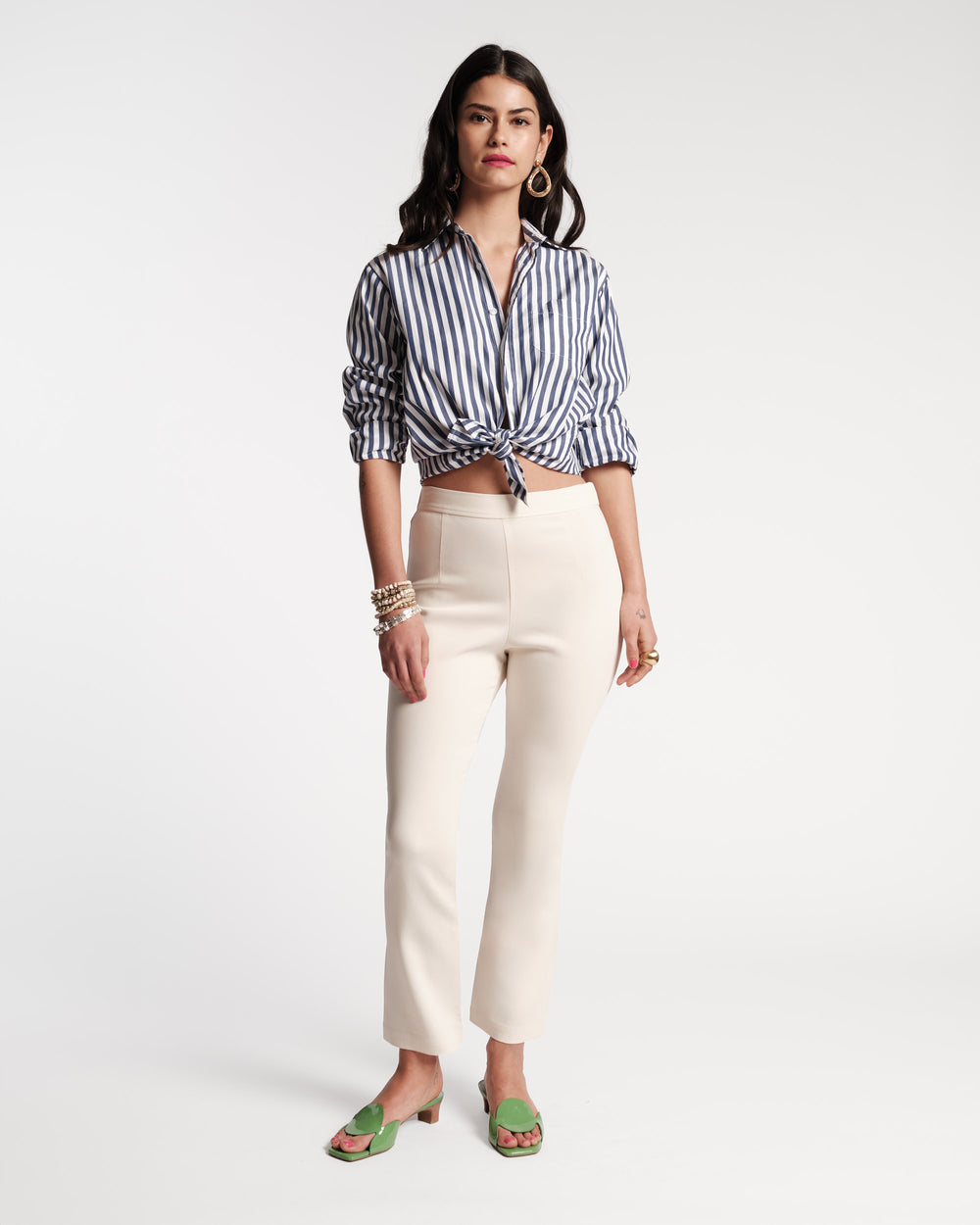Quincy Stretch Pant Oyster Pants Frances Valentine