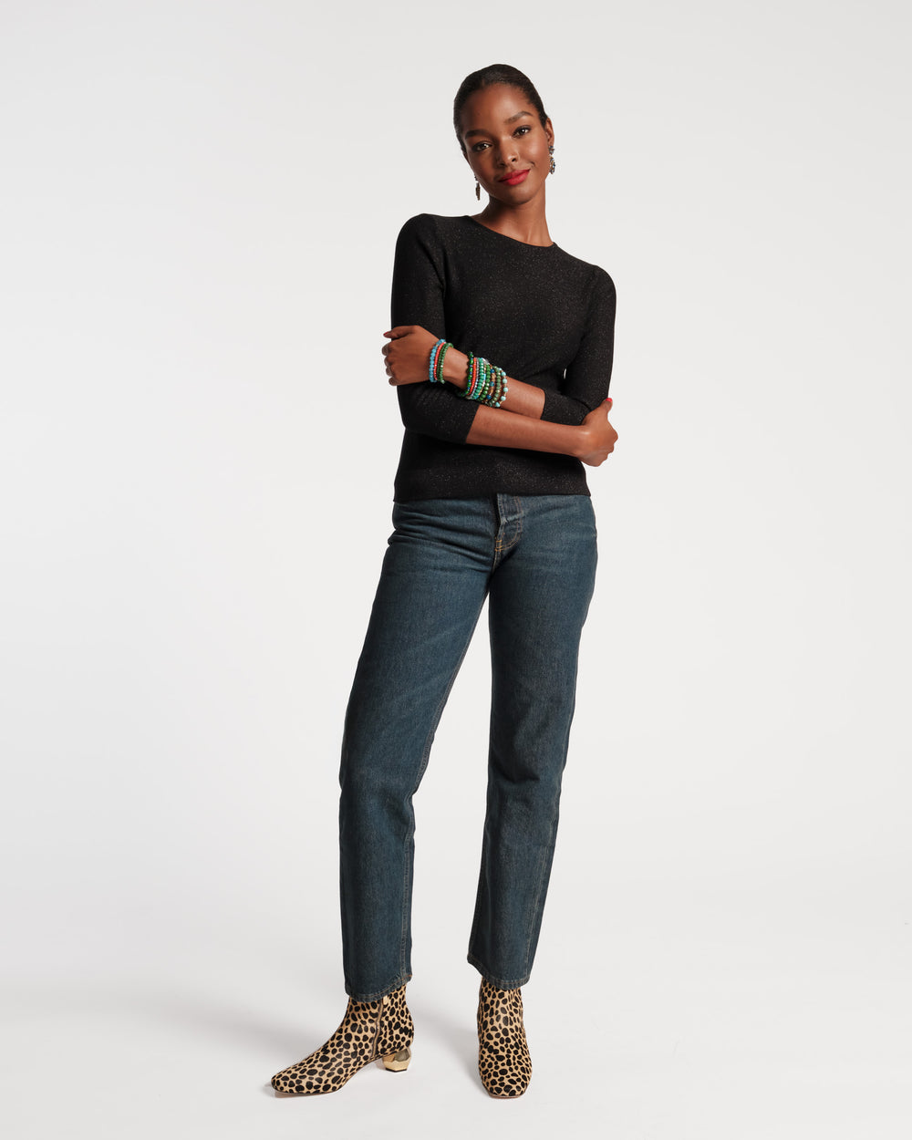 Rachel Knit Top - Black Tops Frances Valentine