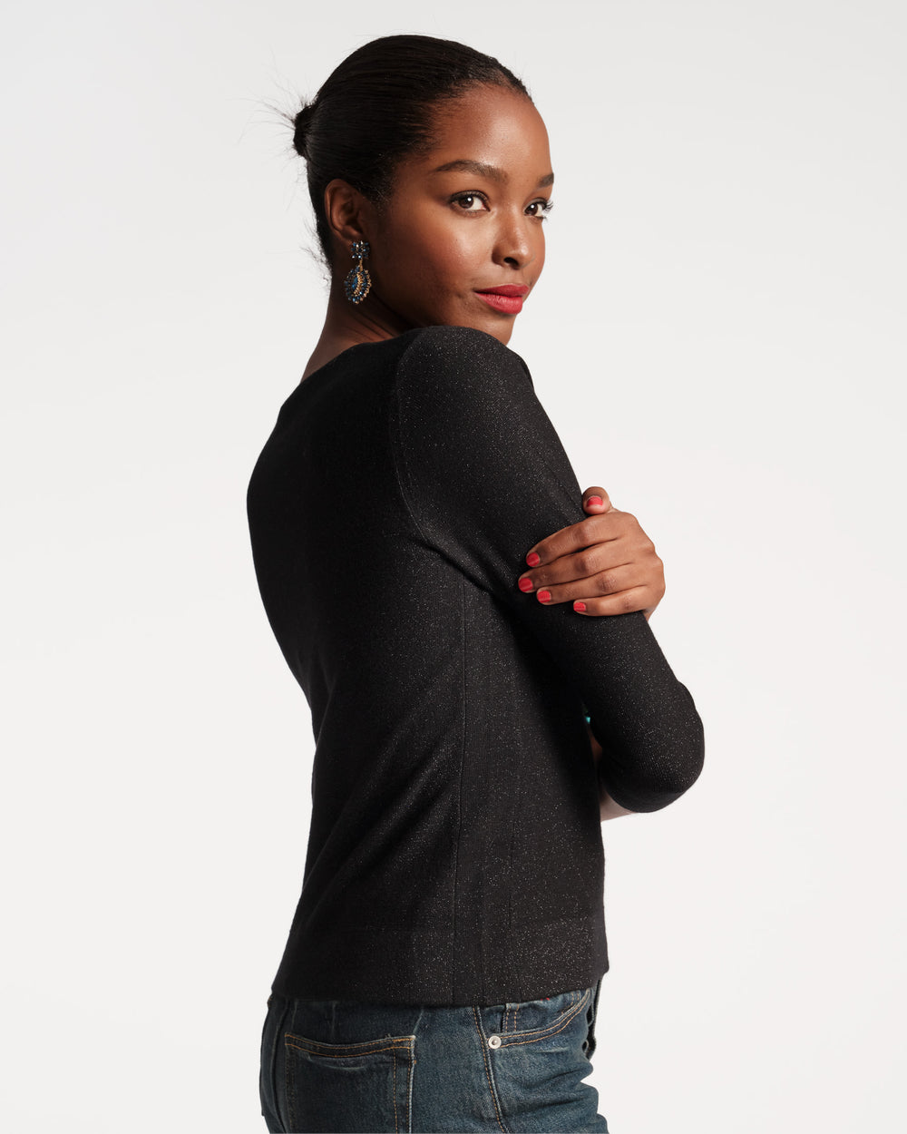 Rachel Knit Top - Black Tops Frances Valentine
