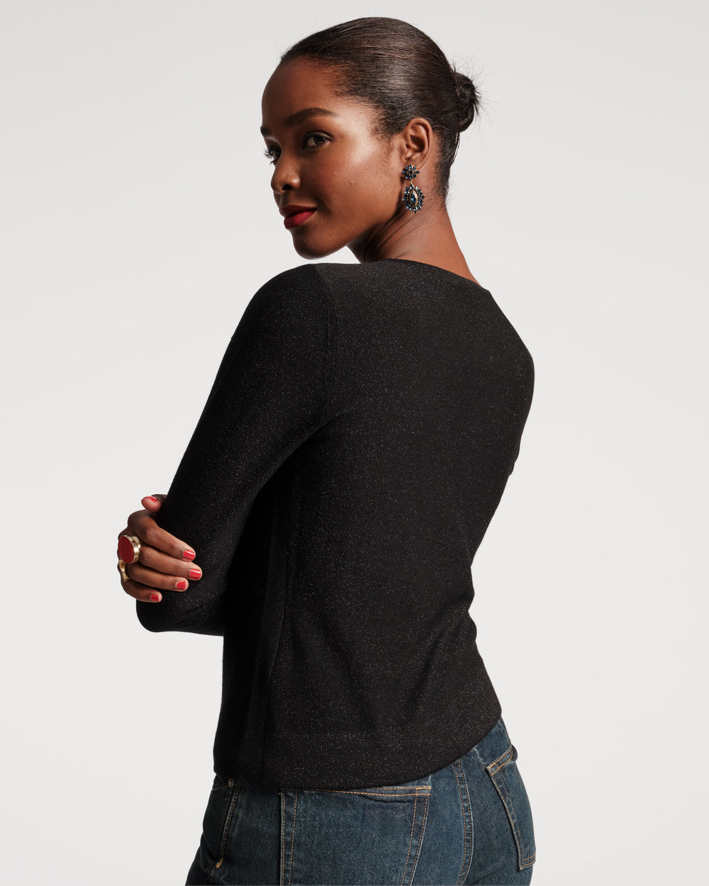Rachel Knit Top - Black Tops Frances Valentine