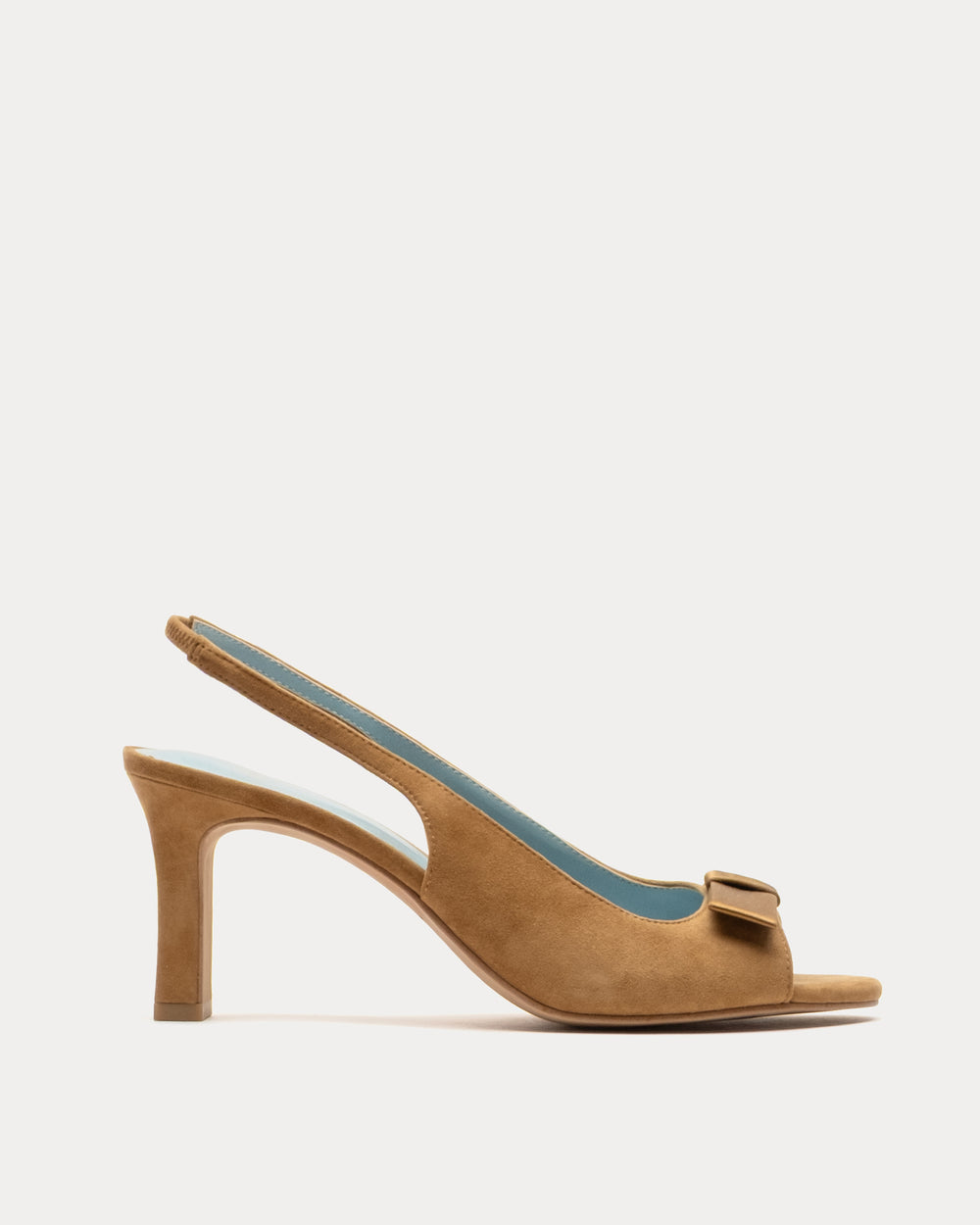 Reese Slingback Heel - Suede Camel Heels Frances Valentine