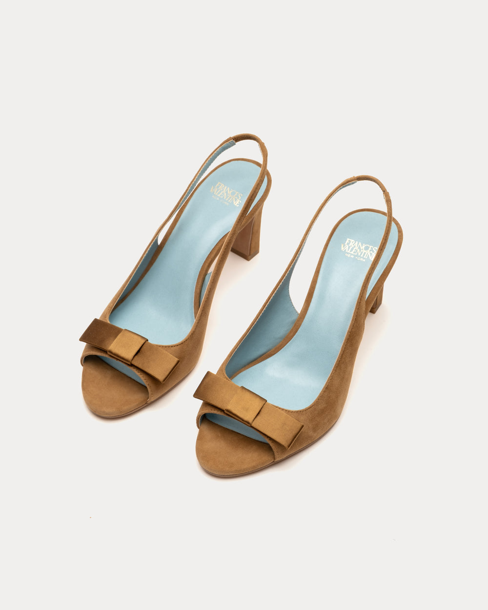 Reese Slingback Heel - Suede Camel Heels Frances Valentine