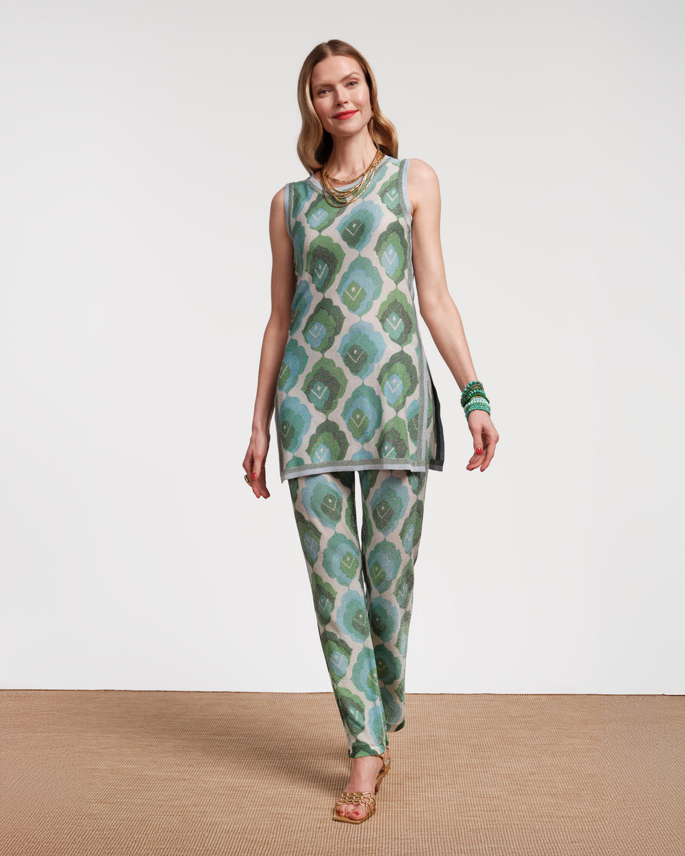 Robbie Top - Graphic Leaf Tops Frances Valentine