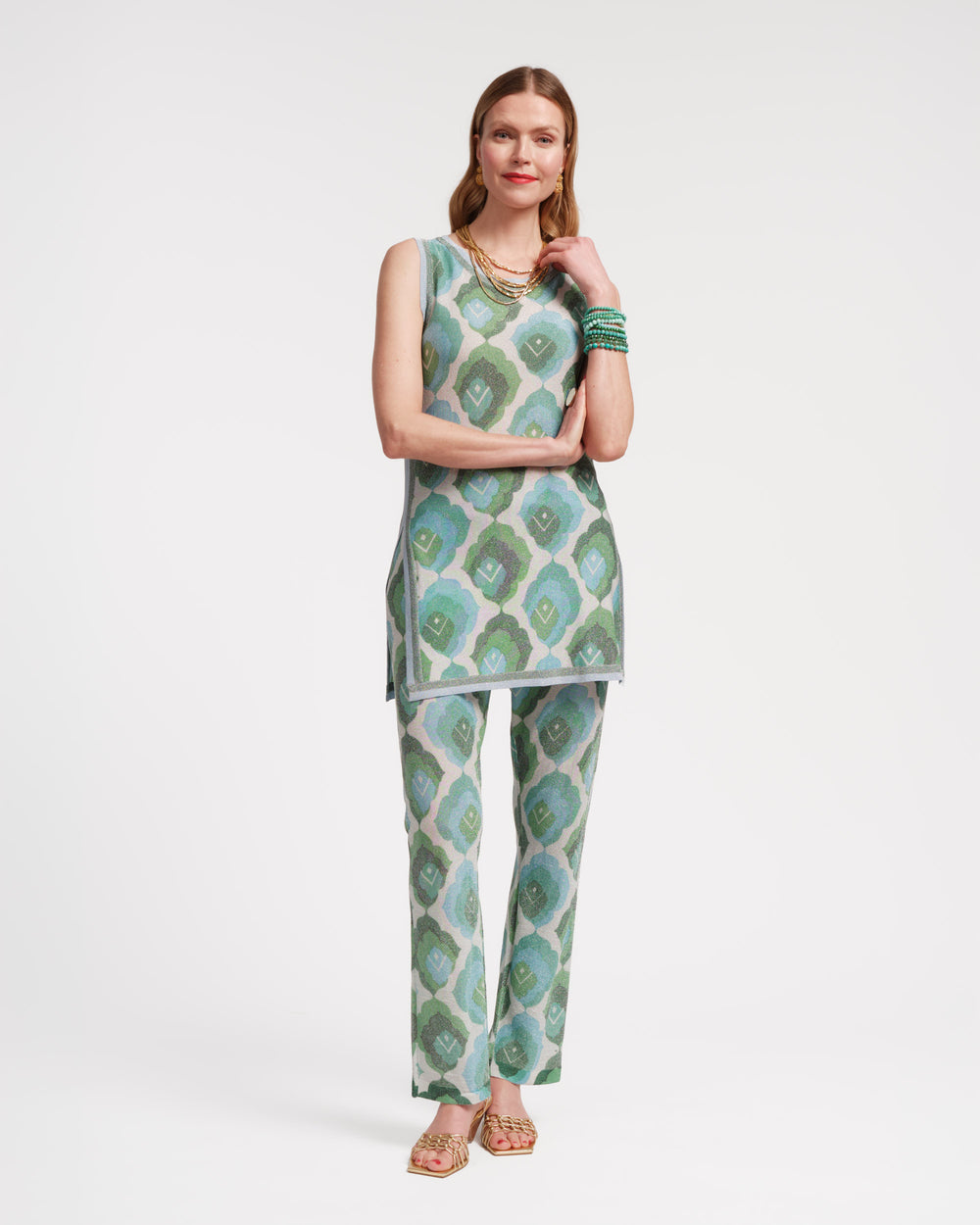 Robbie Top - Graphic Leaf Tops Frances Valentine
