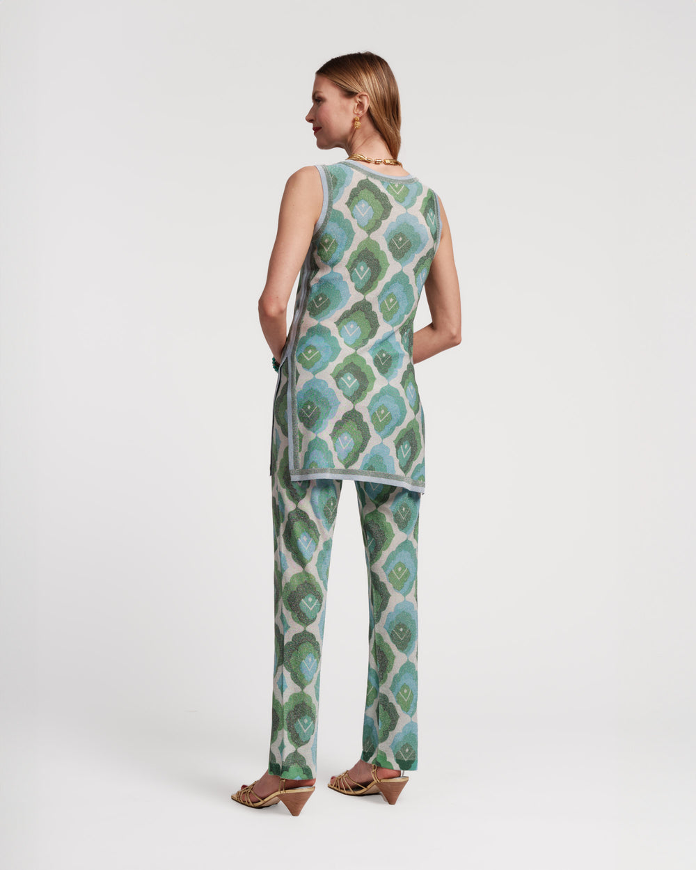 Robbie Pant - Graphic Leaf Pants Frances Valentine