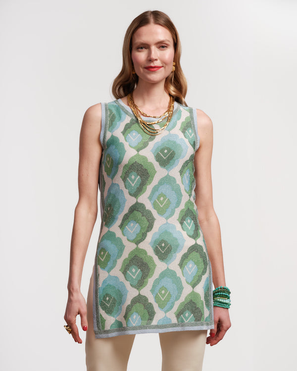 Robbie Top - Graphic Leaf Tops Frances Valentine