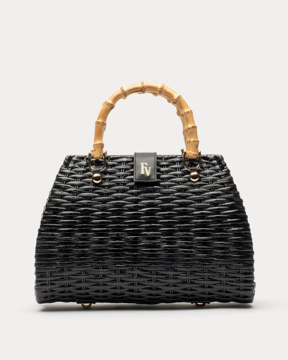 Rooster Wicker Basket - Black Basket Frances Valentine