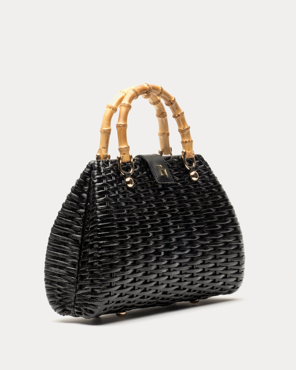 Rooster Wicker Basket - Black Basket Frances Valentine