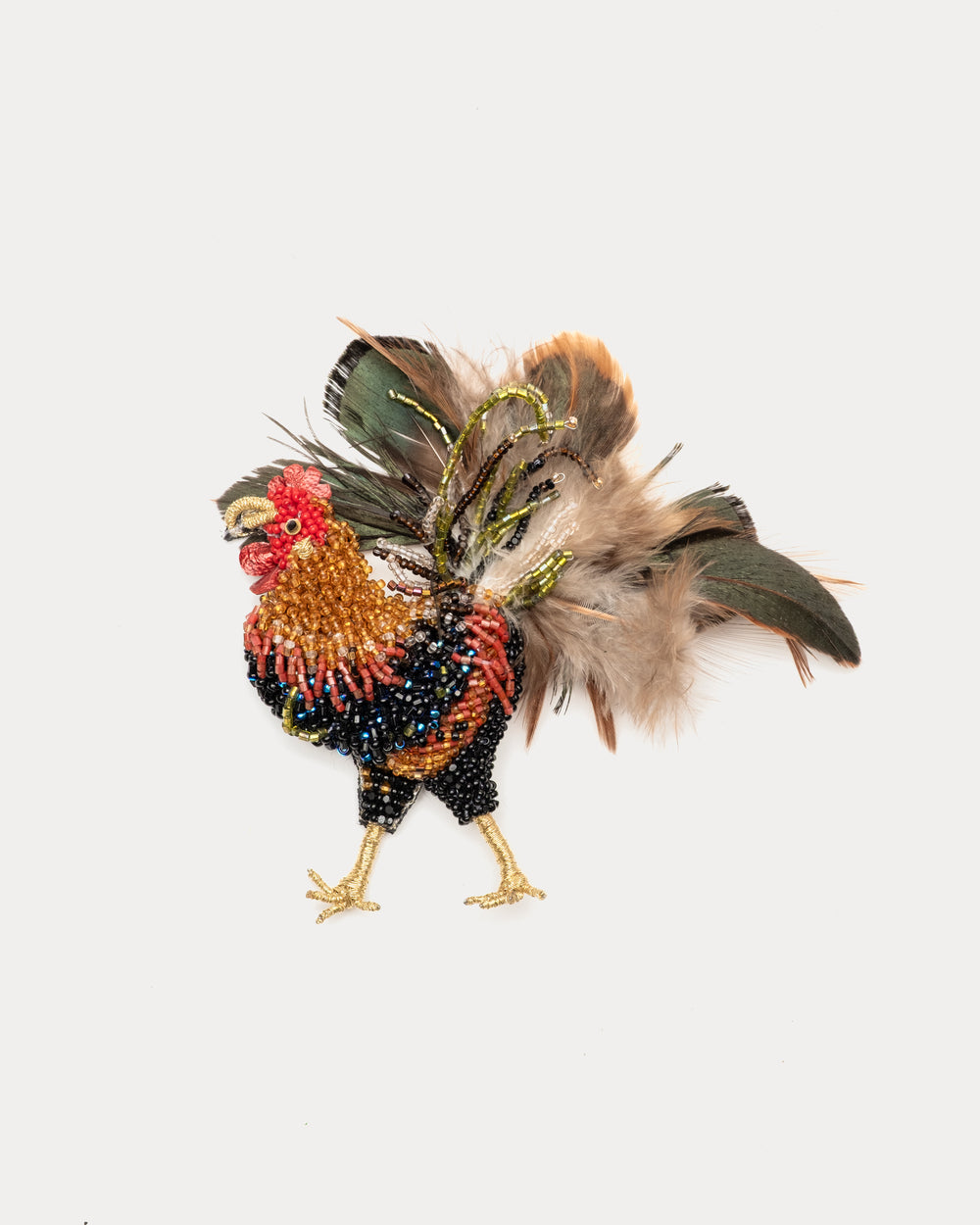 Rooster Brooch - Rusty Frances Valentine
