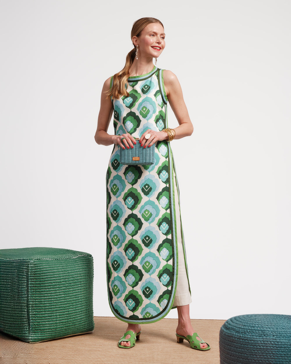 Sabrina Top - Graphic Leaf Tops Frances Valentine