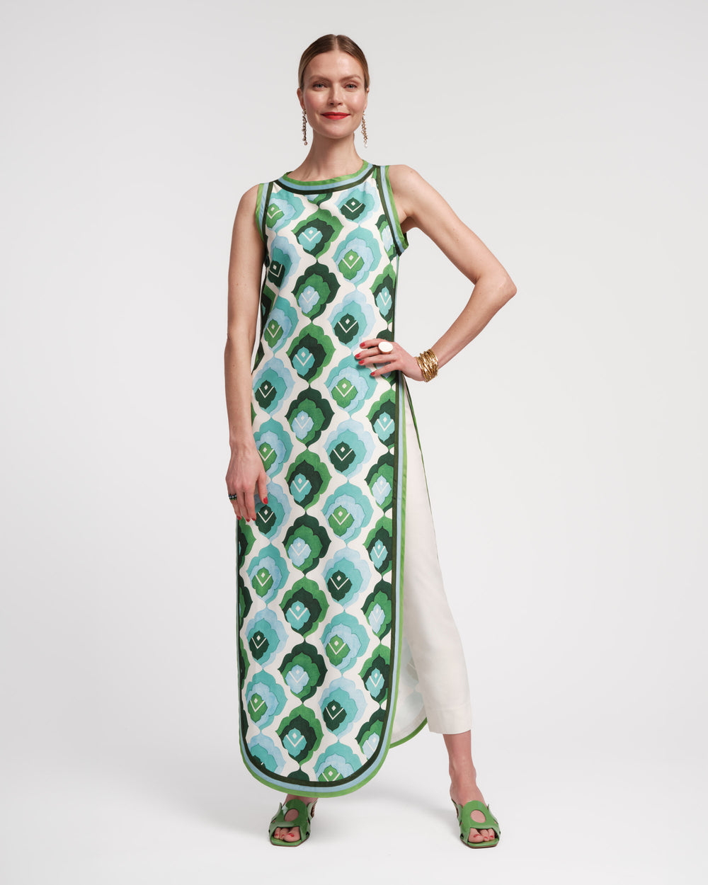 Sabrina Top - Graphic Leaf Tops Frances Valentine