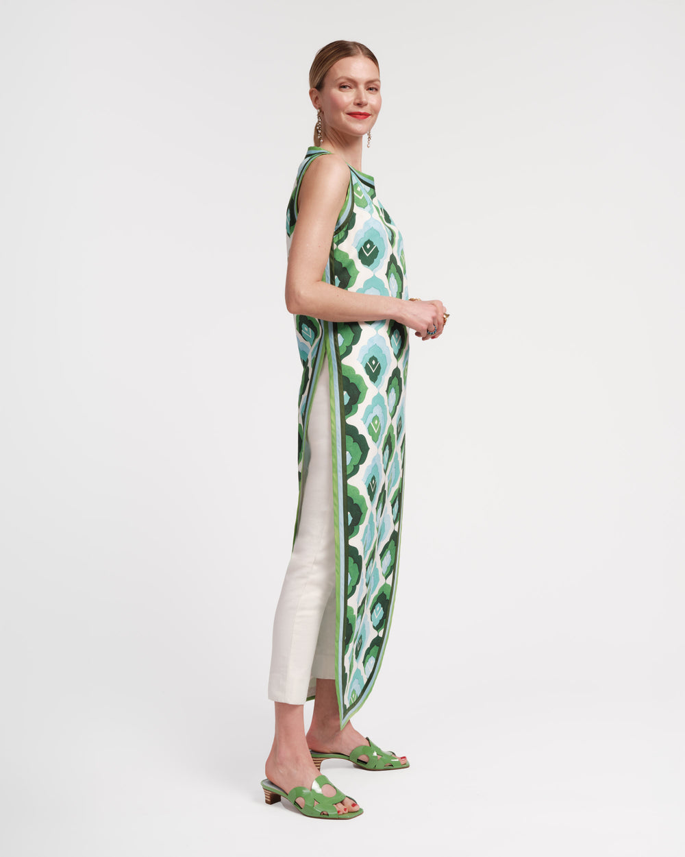 Sabrina Top - Graphic Leaf Tops Frances Valentine