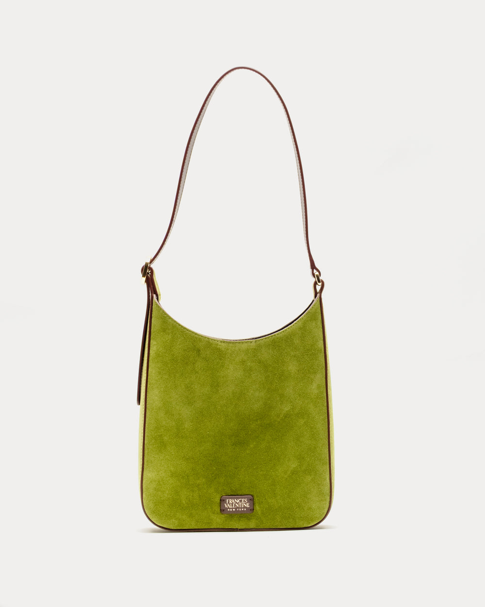 Sadie Shoulder Bag Suede - Fern Handbag Frances Valentine