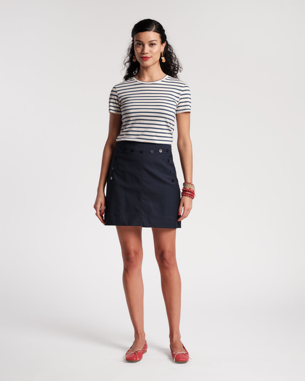 Sailor Skirt - Navy Skirts Frances Valentine