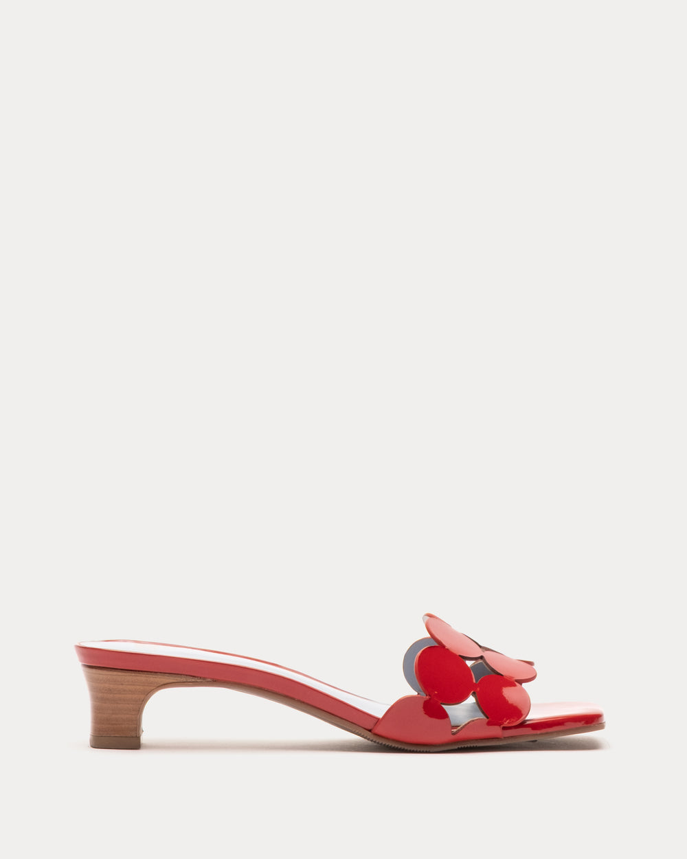 Sandy Mini Circle Slide - Red Sandals Frances Valentine