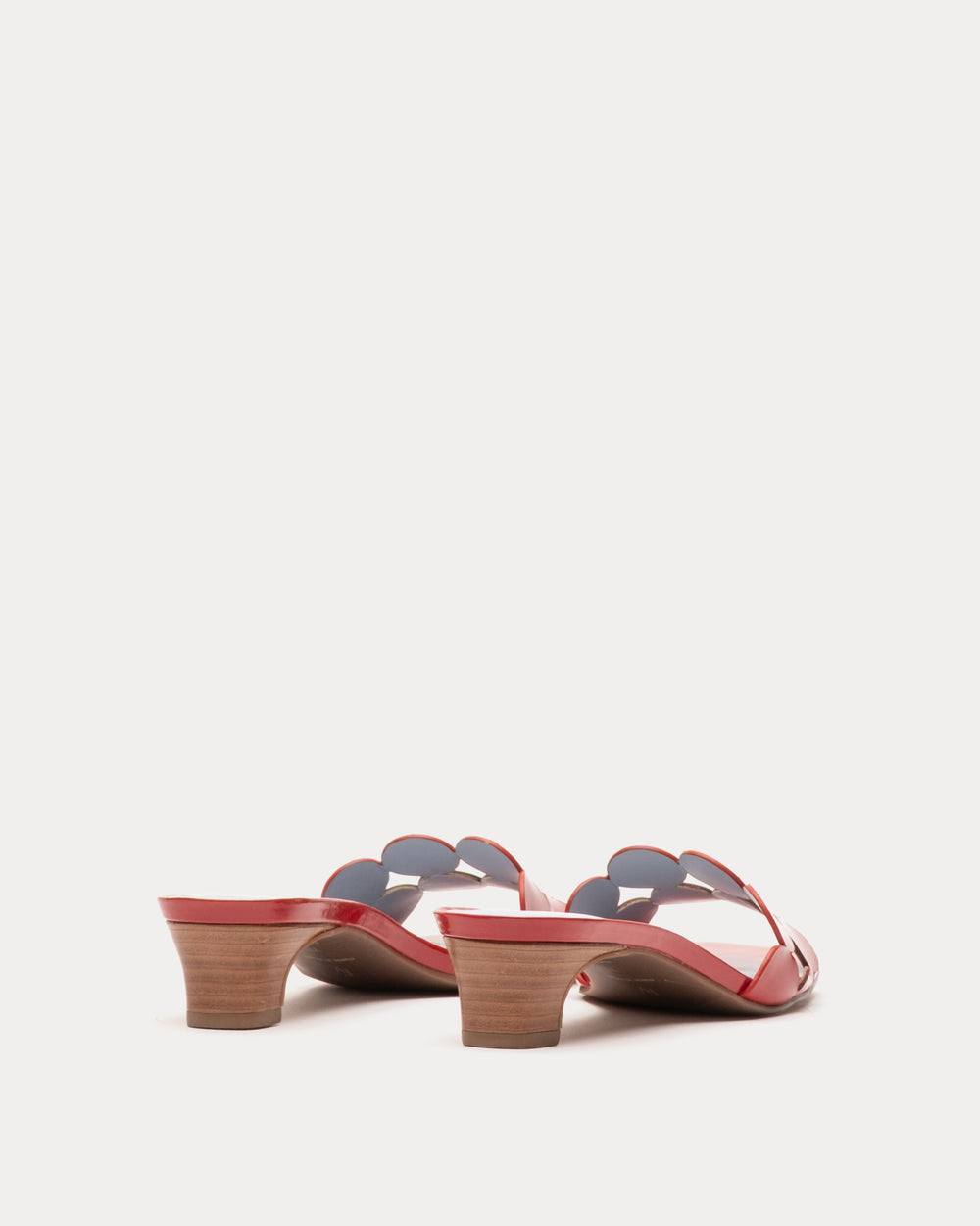 Sandy Mini Circle Slide - Red Sandals Frances Valentine