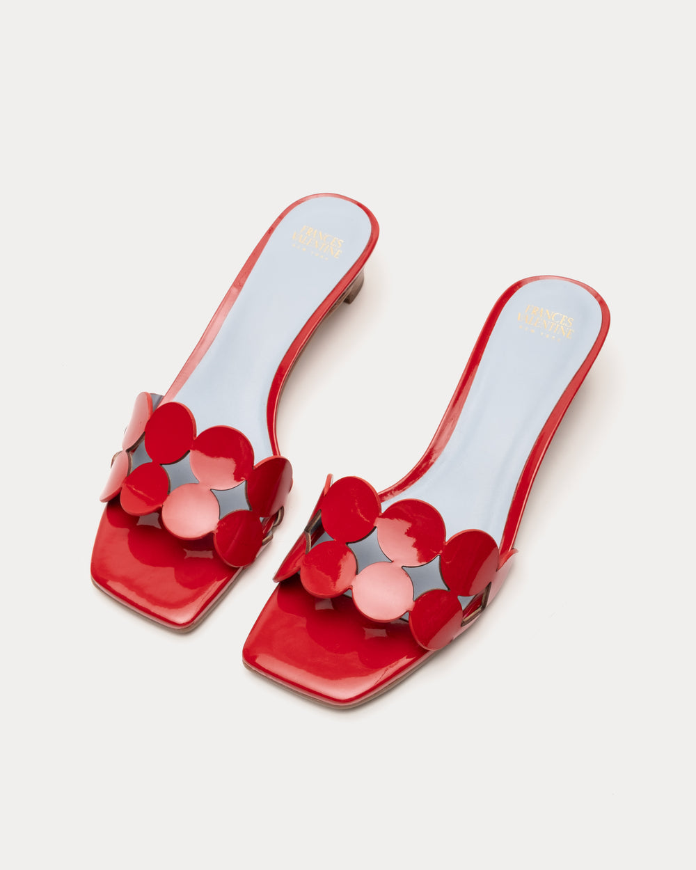 Sandy Mini Circle Slide - Red Sandals Frances Valentine