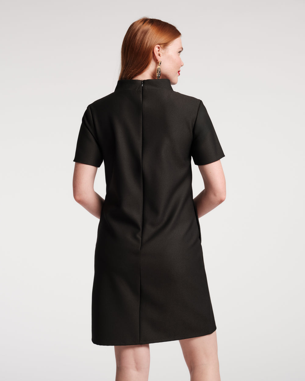 Sarah Shift Dress - Black Dresses Frances Valentine
