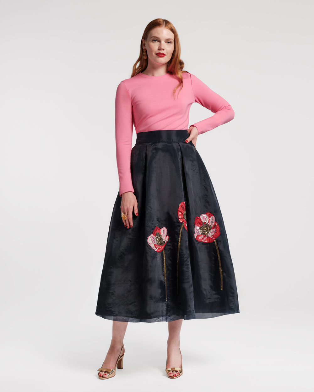 Shea Maxi Skirt - Paradise Poppy Frances Valentine