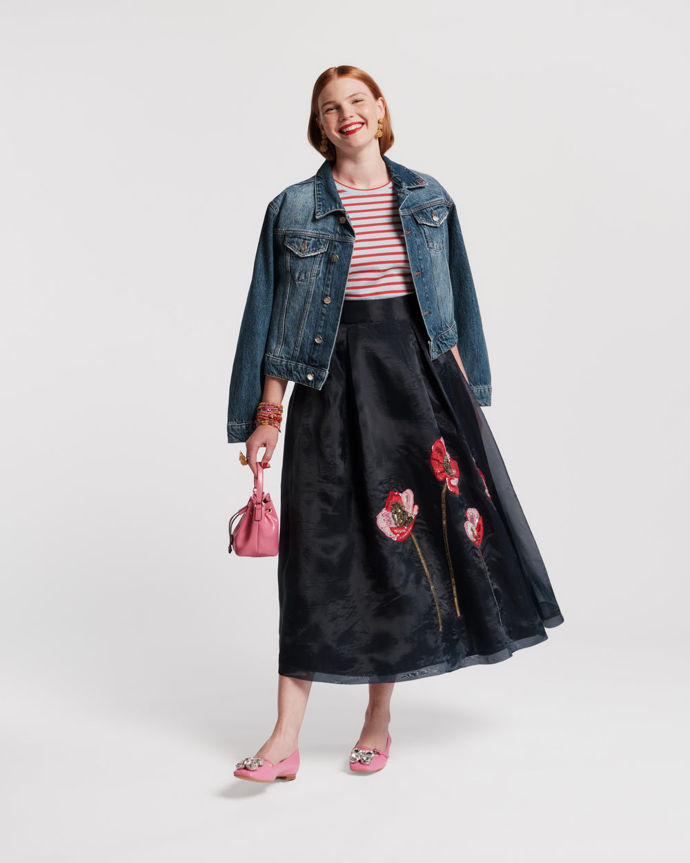Shea Maxi Skirt - Paradise Poppy Frances Valentine