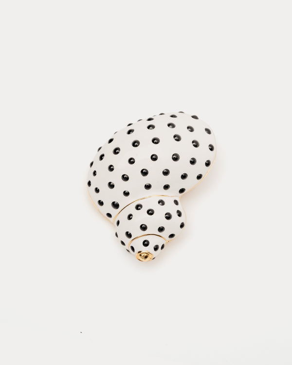 Polka Dot Snail Shell Brooch Brooch Frances Valentine