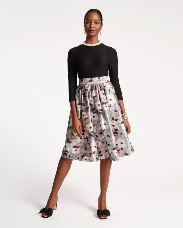 Barbara Midi Skirt - Poppy Party Skirts Frances Valentine