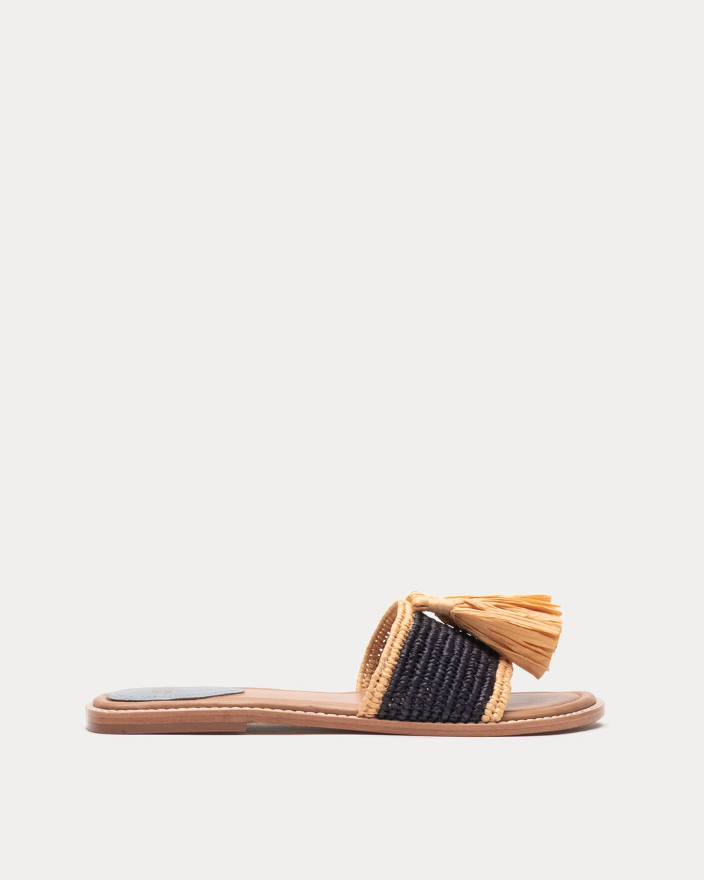 Raffia Tassle Sandal - Natural Sandals Frances Valentine