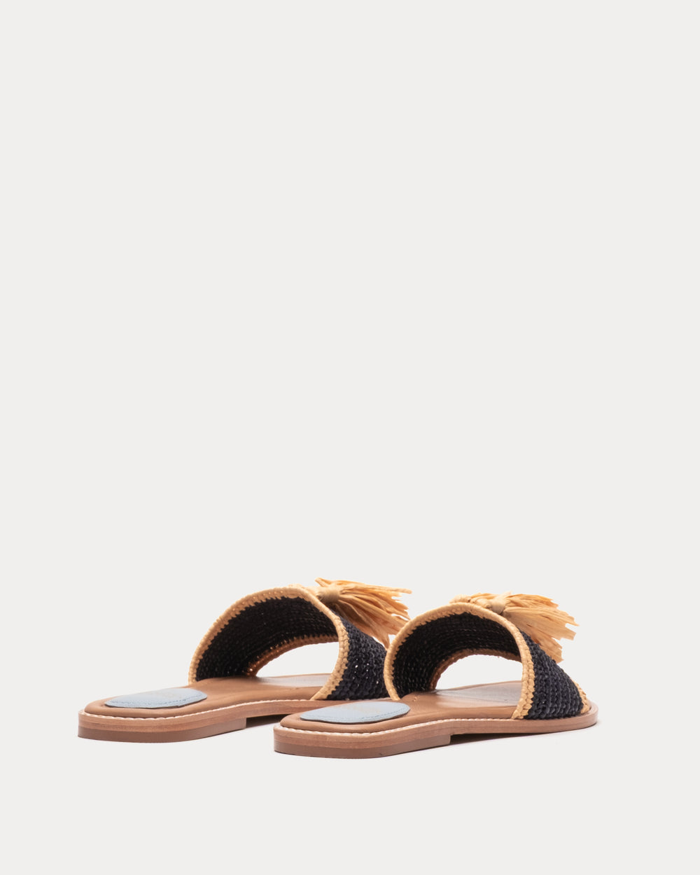 Raffia Tassle Sandal - Natural Sandals Frances Valentine