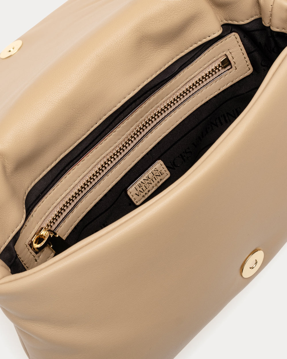 Small Effie Bag - Nappa Lambskin Leather Camel Handbag Frances Valentine