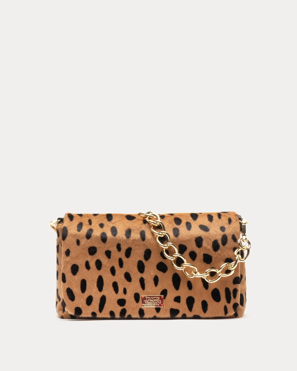 Small Effie Bag - Cheetah Faux Fur Handbag Frances Valentine