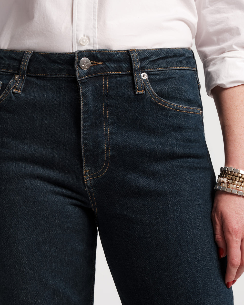 Smarty Cuffed Jean - Denim Pants Frances Valentine