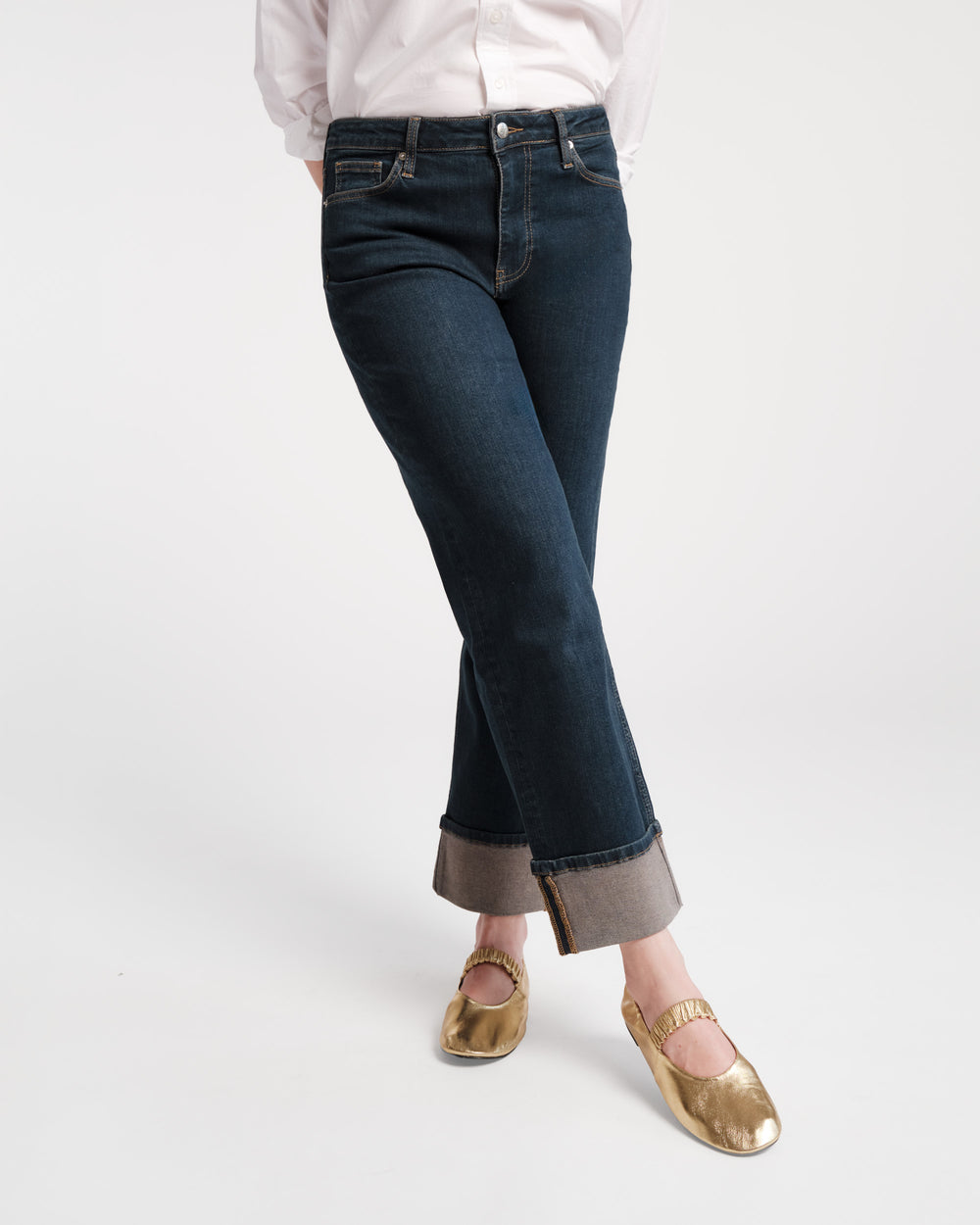 Smarty Cuffed Jean - Denim Pants Frances Valentine