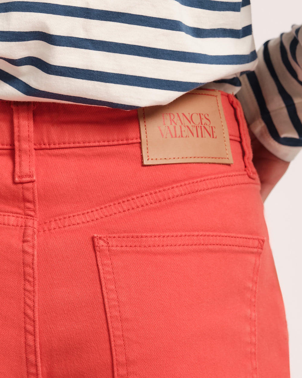 Smarty Cuffed Jeans - Red Pants Frances Valentine