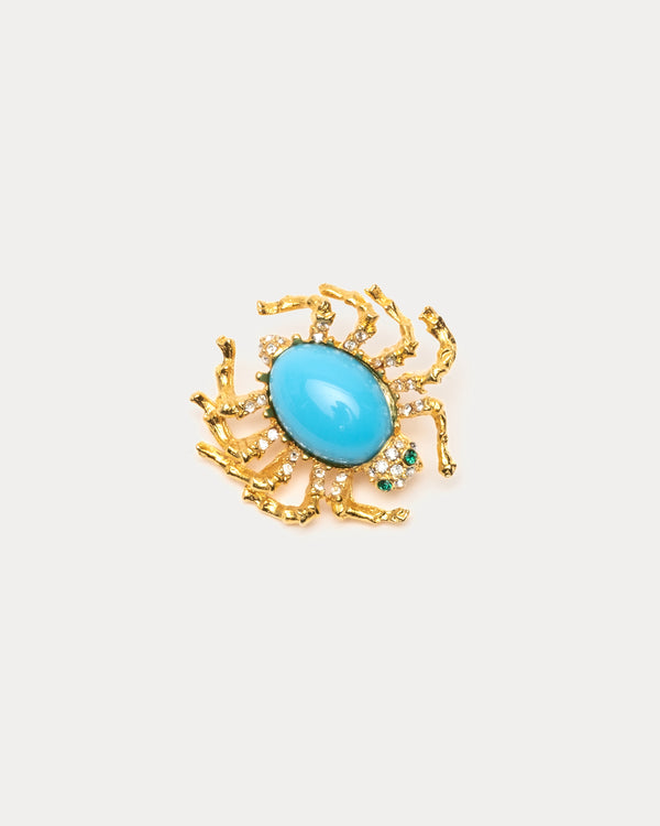 Spider Pin - Turquoise Brooch Frances Valentine