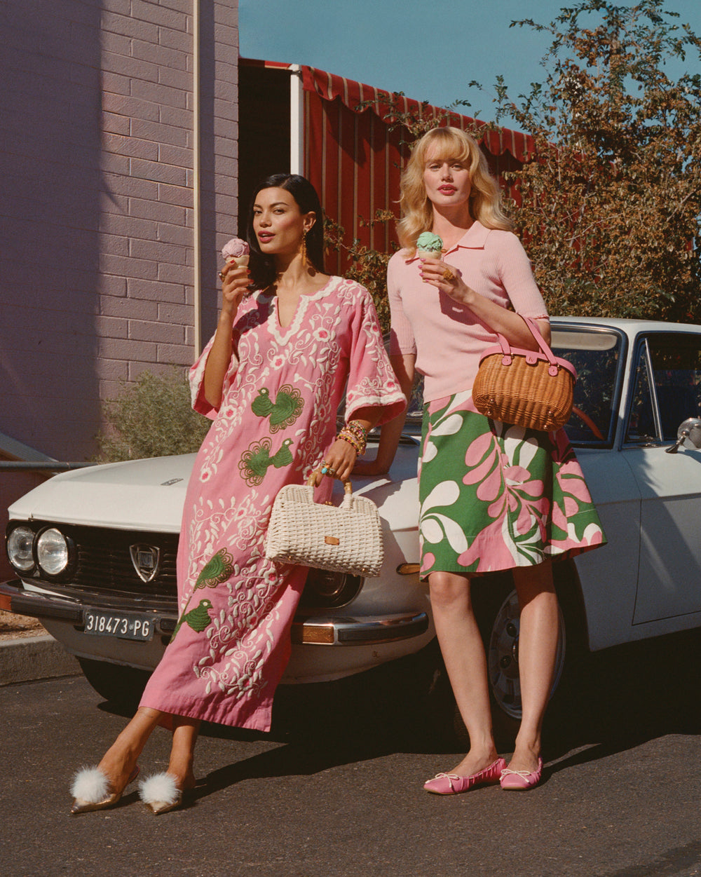 Marta Skirt - Mid-Century Palm Skirts Frances Valentine