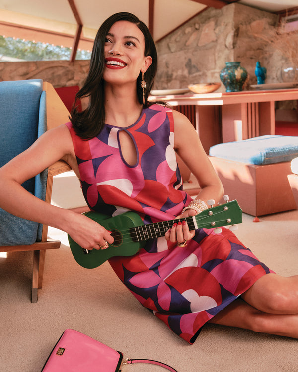 Jean Keyhole Shift Dress - Kaleidoscope Dresses Frances Valentine