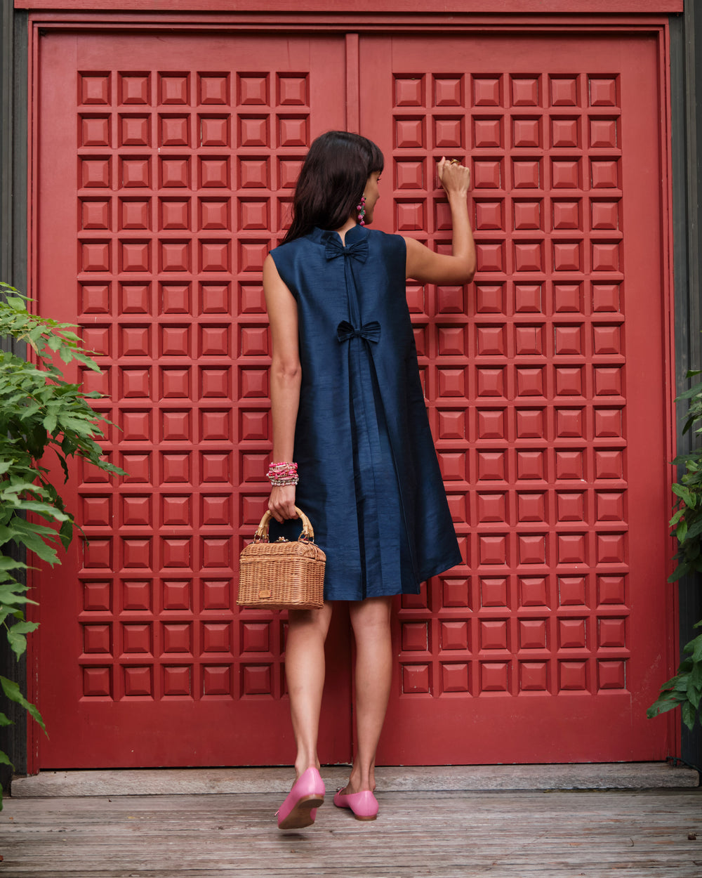 Sleeveless Diplomat Mini Dress - Navy Dresses Frances Valentine