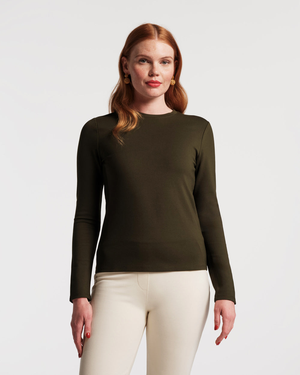 Ballet Top - Olive Shirt Frances Valentine