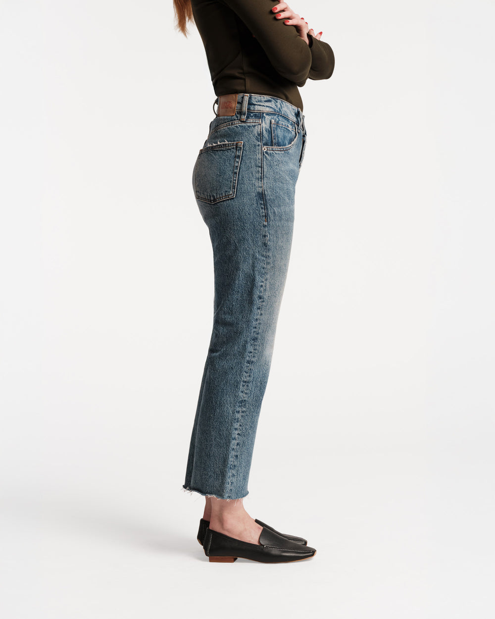 Andy Jean - Washed Denim Pants Frances Valentine