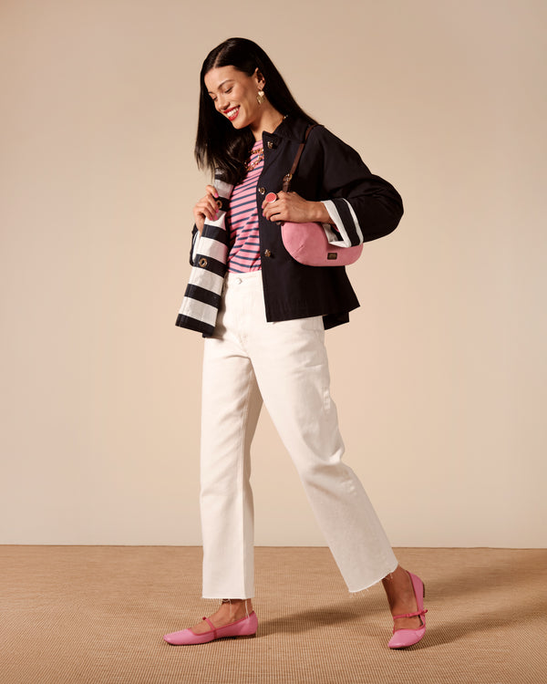Short Spiffy Trench Coat - Navy Coats & Jackets Frances Valentine