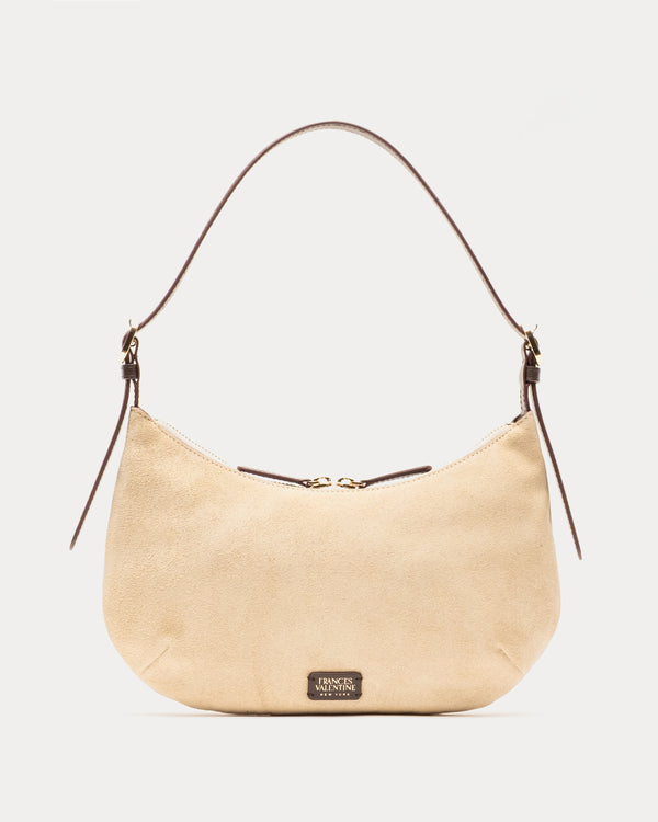 Starr Hobo Suede - Sand Handbag Frances Valentine