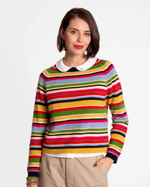 James Crewneck Sweater - Stripe Multi