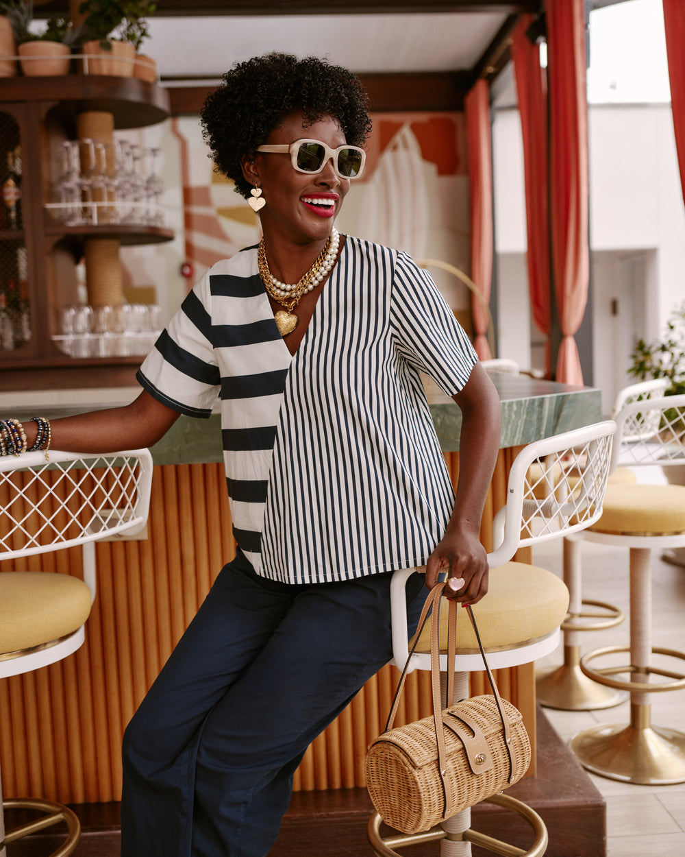 Schooner Top - Nautical Stripe Tops Frances Valentine