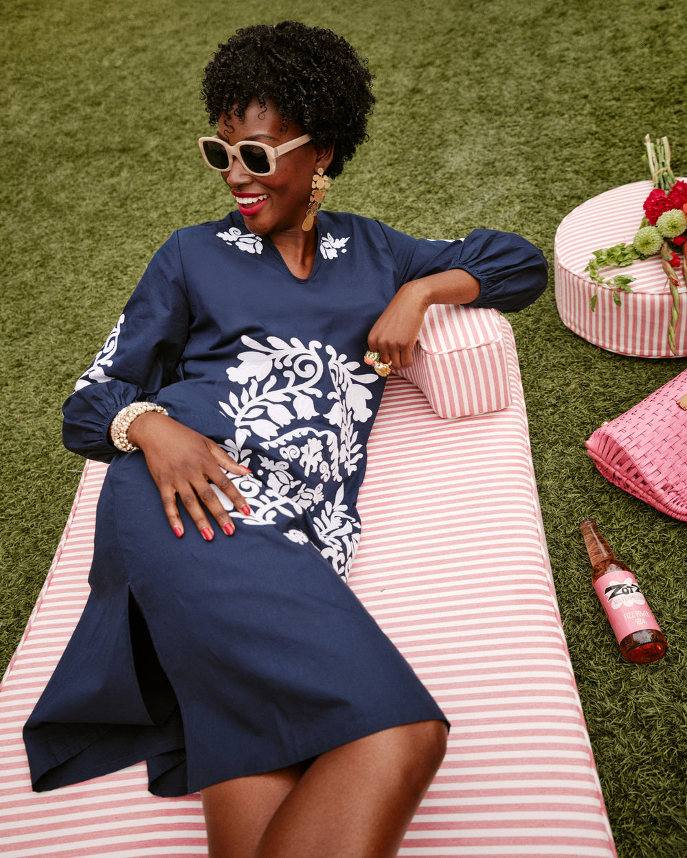 Kris Dress - Navy Dresses Frances Valentine