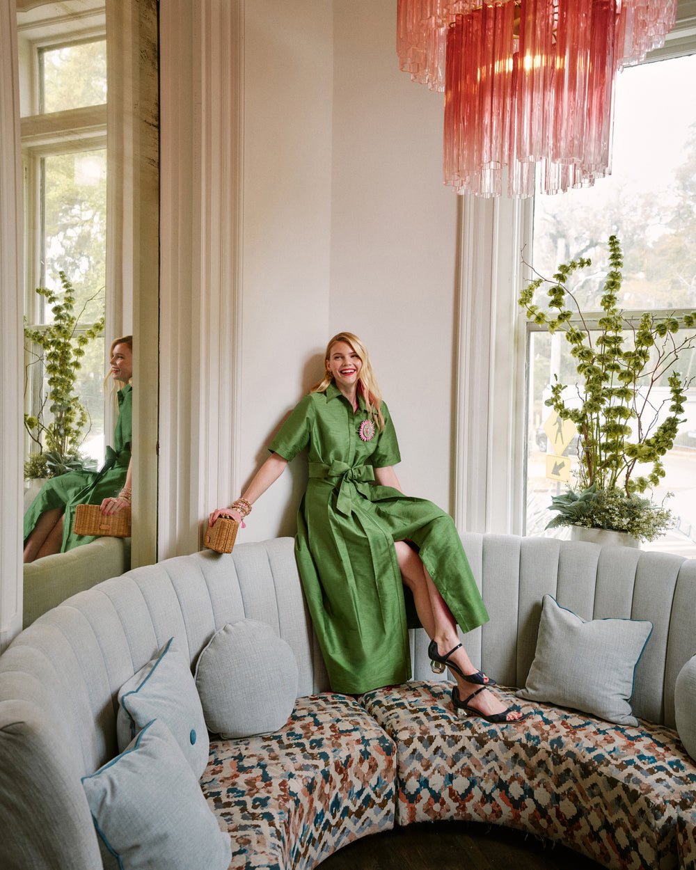 Bella Maxi Dress - Green Dresses Frances Valentine