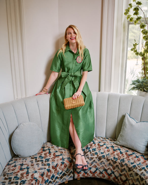 Bella Maxi Dress - Green Dresses Frances Valentine